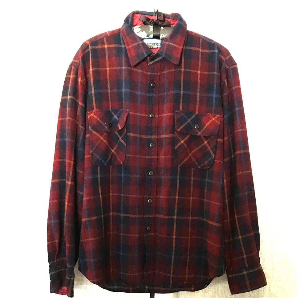 Wool plaid / tartan button up